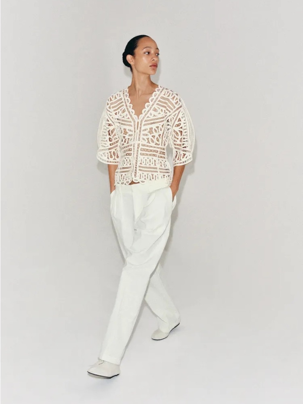 ZW COLLECTION CROCHET TOP - Picture 3 of 11